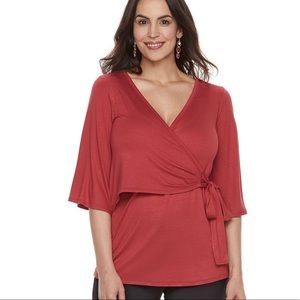 Maternity nursing wrap top